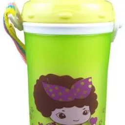 Vacuum Insulated Double walled Kids Sipper Water Bottle for School Sports - Hot and Cool with Straw -400ML-23