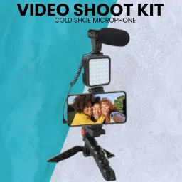 Clairbell (Video Kit) with LED Lights & Wireless Microphone Setup For Vlogging/YouTubeG8 Tripod-picture-16