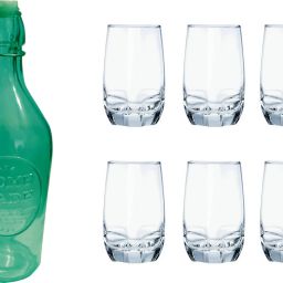 BOTTLE, 6GLASS NDR55 Jug Bottle Glass Set-image-61