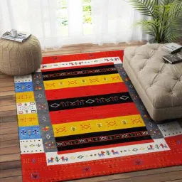 imperial knots Multicolor Wool Traditonal 4 x 6 Feet Hand Knotted Carpet-picture-2