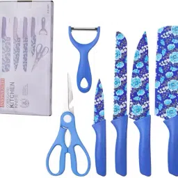 THEWAPEUTIC ENTERPRISE Printed Stainless Steel Knife Set of 6 Knife-24