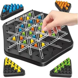 Chain Triangle ChessSet,Triangular Chess Set for Children 35 cm Chess Board-image-45