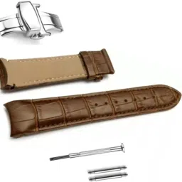 Bharasoft [TSCAL] Best Replacement for Tissot Couturier 1853,With LOCK and tool 22 mm Genuine Leather Watch Strap-image-19