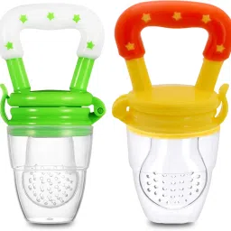 Silicone Food/Fruit Nibbler with Extra Mesh, Soft Pacifier Feeder-4