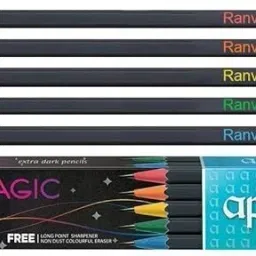 Black Dark Pencil with Your child name engraved Pencil-image-43