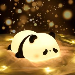 Night Lamp for Kids Rechargeable Silicon Night Light Panda Home Decor_l195 Night Lamp-image-30