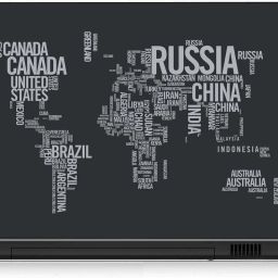 VI COLLECTIONS WORLD MAP PVC (Polyvinyl Chloride) Laptop Decal 15.6-image-30