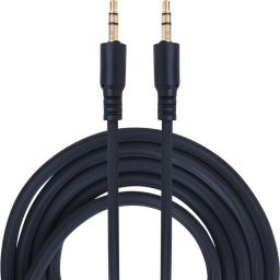 MAK AUX Cable 1 m MX-121 3.5mm Male to Male Stereo Audio Aux Cable With Gold Plated Connectors- 1M (Black)-12