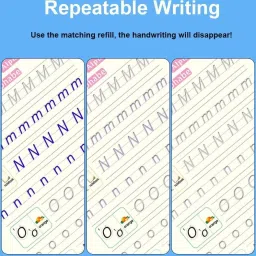 reventure "Magic Copybook Set: Learn with 4 Books, Pen, Refills" image 4