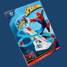 Spiderman Slide Toy Set Funny Automatic Stair-Climbing Spiderman Race Track Set-image-46