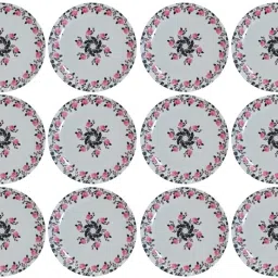 CREZY 307 7 INCH HALF DINNER PLATE SET 12 PCS OF MELAMINE Half Plate-image-96