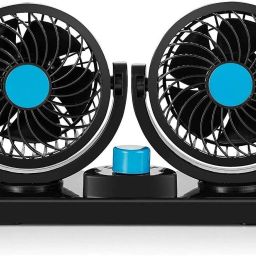 Car Fan 12V 360 Head 2 Speed Quiet Strong for All Auto Vehicles-C0028 Car Interior Fan-image-12