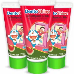 Gel toothpaste for Kids (Doraemon) - Watermelon (Pack of 3) - 80 g each Toothpaste-image-50