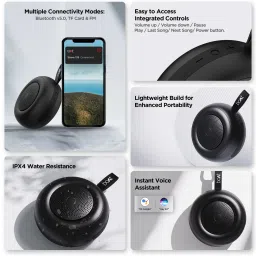 boAt Stone 135 with 5W RMS, upto 11 Hours Playback & TWS Feature 5 RMS Bluetooth Speaker image 5