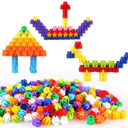 Kids - Hexagonal Educational Medium Size Building Smart Blocks 200 Pcs-3