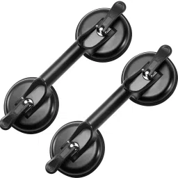 Yellow Glass Suction Cups Aluminum Vacuum Plate Handle Glass Holder Hooks Lever Tool-image-20