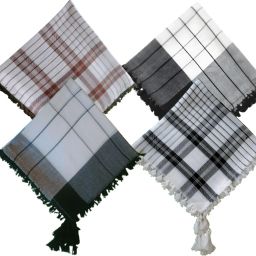 Checkered Cotton Blend Men Multicolor Scarf, Stole, Fancy Scarf-image-44