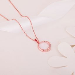 Sterling Silver Rose Gold Love Lock Pendants for Womens and Girls Rhodium Sterling Silver Pendant-image-55