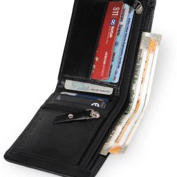 Men Evening/Party, Casual, Trendy Black Artificial Leather Wallet-image-16