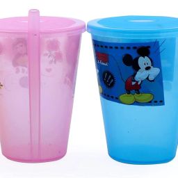 BPA-Free Unbreakable No Spill Feeding Juice Gravity Sipper Glass with Straw-image-56