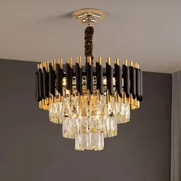 baslash 400 MM Black Mamba Round Chandelier For Living Room Bed Room Chandelier Ceiling Lamp-picture-38