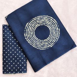 Geometric Print Daily Wear Cotton Blend Saree-image-2