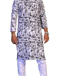Men Floral Print Pure Cotton Ethnic Dress-image-11