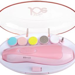 Baby Finger Nail Trimmer Nail Clippers Safe Electric Nail File Grooming with LED Light, Manicure Set-image-80