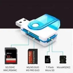 TECHGEAR USB 2.0 4 in 1 Memory Card Reader Card Reader image 5