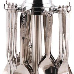 mohini steels Premium Stainless Steel Cutlery Set - Set of 25 (Contains: 6 Master Spoons, 6 Tea Spoons, 6 Forks, 6 Soup Spoons) - Silver Stainless Steel Cutlery Set image 2
