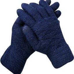 Solid, Self Design, Woven Winter Men Gloves-image-75