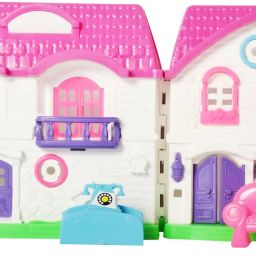 Doll House Play Set for Kids Girls Dream Doll House with Furniture Toy Set Multi Color Pack of 1-picture-12