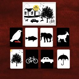 High Contrast Infant Learning Cards: Bold Black and White-23