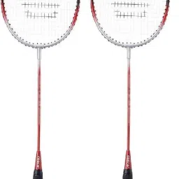 CB-85 (Pair) Red Strung Badminton Racquet-picture-0