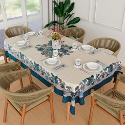 kuber industries Floral 6 Seater Table Cover-picture-36
