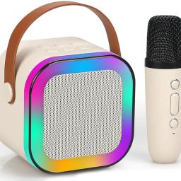 Rechargeable Wireless Portable Karaoke With Bluetooth Speaker,Mic & LED Lights-25