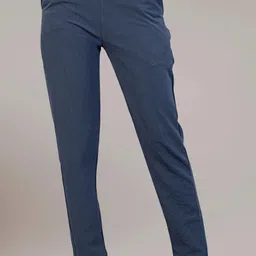 leewan Women Striped Dark Blue Track Pants-picture-35