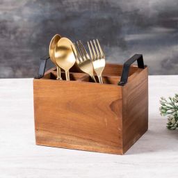 Trendy Teak Wood Cutlery Stand by Nestroots-picture-4