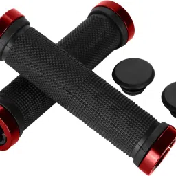 Bicycle Grip Cycling Lock-on Anti-Slip Cycle Handle Grips 1pair (Red) Bicycle Handle Grip-23