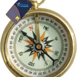 Solid Brass 2 Inch Sundial Compass Direction Working Pocket Compass Compass-image-38