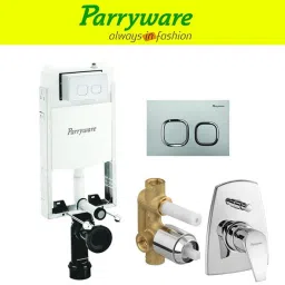Half Frame Concealed Cistern, with divater body upper edge set of 1 pic 403 Dual Flush Tank-picture-6