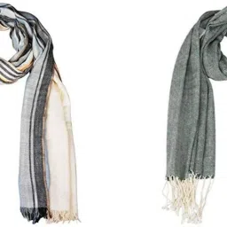 Self Design Pure Cotton Men Multicolor Fancy Scarf-image-52