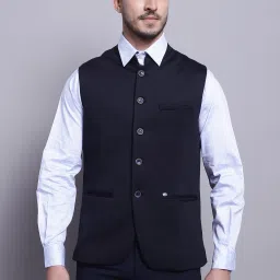 Self Design Men Waistcoat-image-47