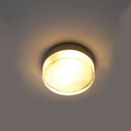 kapoor lampshades Alharo Small Round Flush Ceiling Light In Nickel Finish-picture-5