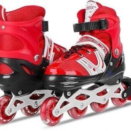 Kids-Teen Adjustable Inline Skates for Outdoor Skates-m size In-line Skates In-line Skates - Size 6-9 UK-image-74