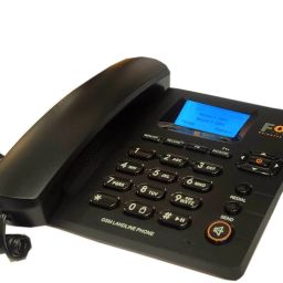 F1+ BLACK NEW Corded Landline Phone with Answering Machine-20
