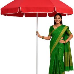 rainpopson Stylish Patio Garden Umbrella 7Ft Strong Frame Outdoor Use Umbrella-picture-17