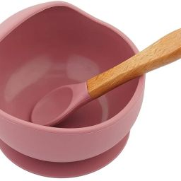 Silicone Mixing Bowl Baby Bowl and Spoon First Stage - Bowl with Spoon Set - silicon-image-67