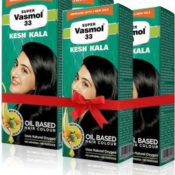 Super 33 Kesh Kala Oil Based Hair Colour - 4 x 50 ml Packs Hair Oil-21