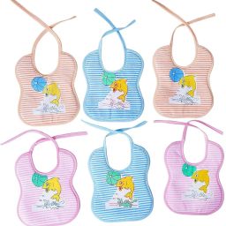 da anushi Soft Cotton Washable & Reusable Multicolor Highly Absorbing/Comfortable and Easily Adjustable Feeding Bibs In Apron Style For Babies,Toddlers,Infants image 2